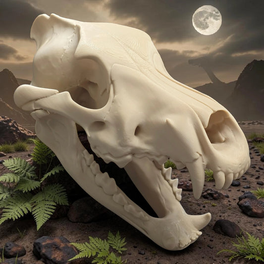 Dire Wolf Life-Size Replica Skull