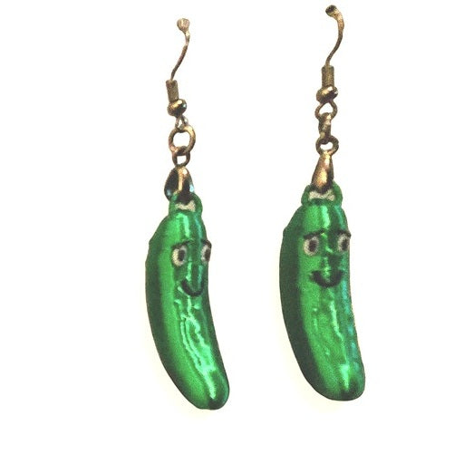 Smiley Pickle Earring Set