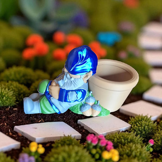 Snoozing Gnome Planter
