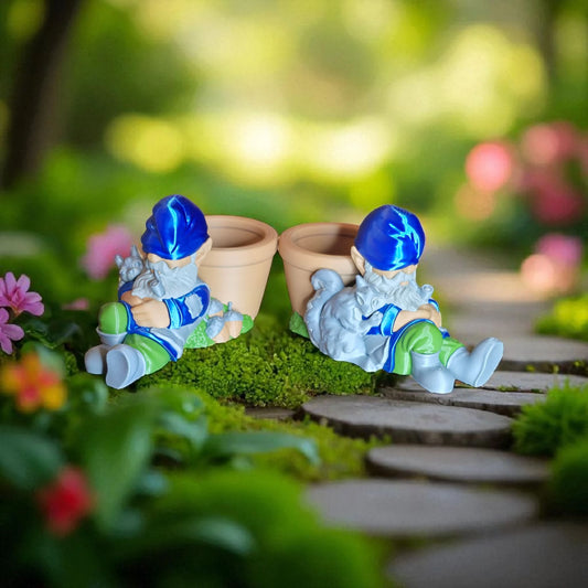 Snoozing Gnome Planter